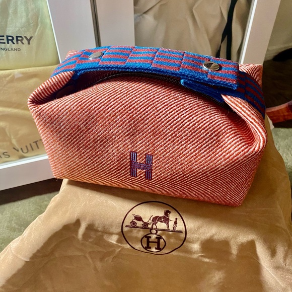 ❤️ HERMES LIMITED EDITION RANK SA CANVAS BRIDE-A-BRAC POUCH stripe by: Hermes - Picture 5 of 11